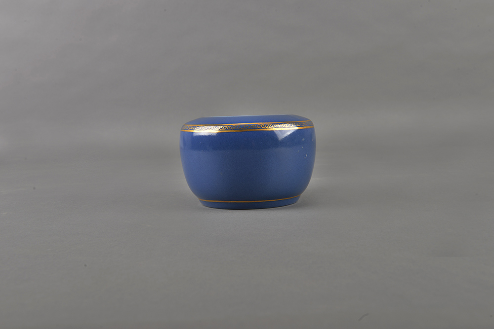 清光绪霁兰描金围棋缸