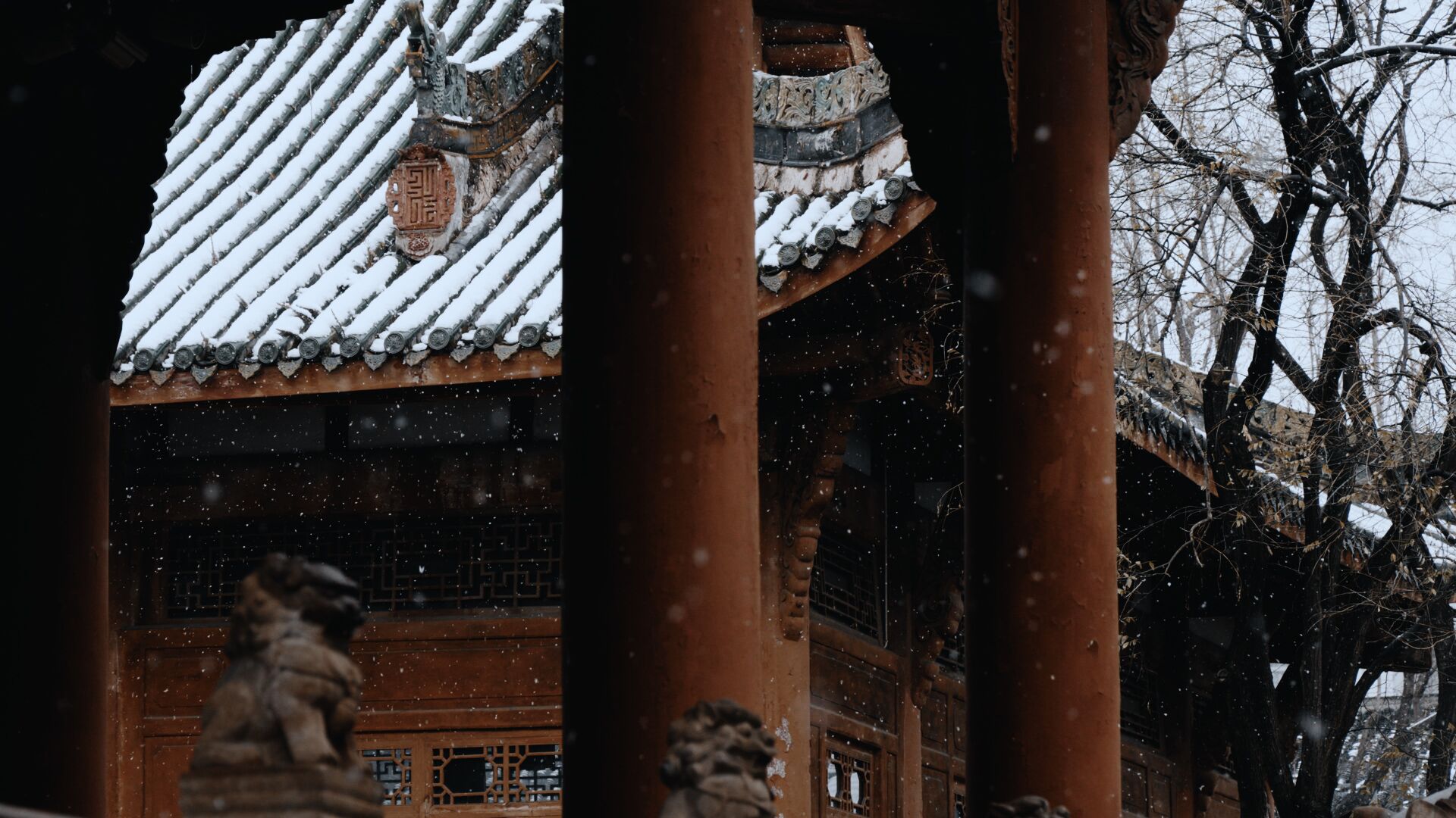 美哭了!德阳文庙的雪(图4) 美哭了!德阳文庙的雪(图4)